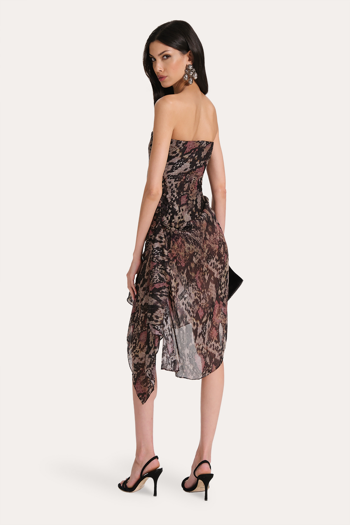 Elie Tahari Melani Silk Chiffon Bustier Dress