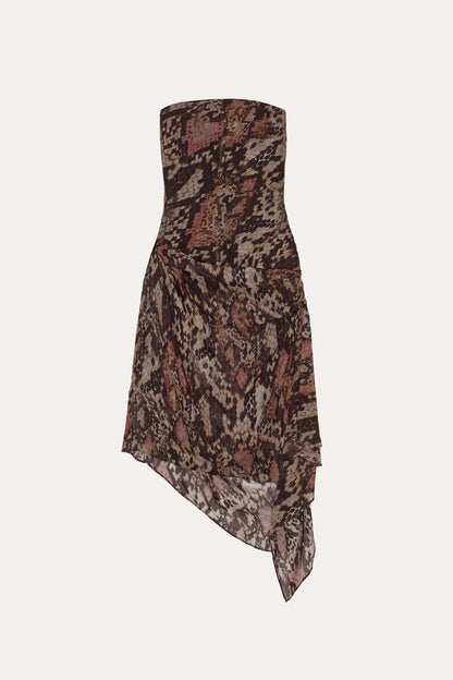 Elie Tahari Melani Silk Chiffon Bustier Dress
