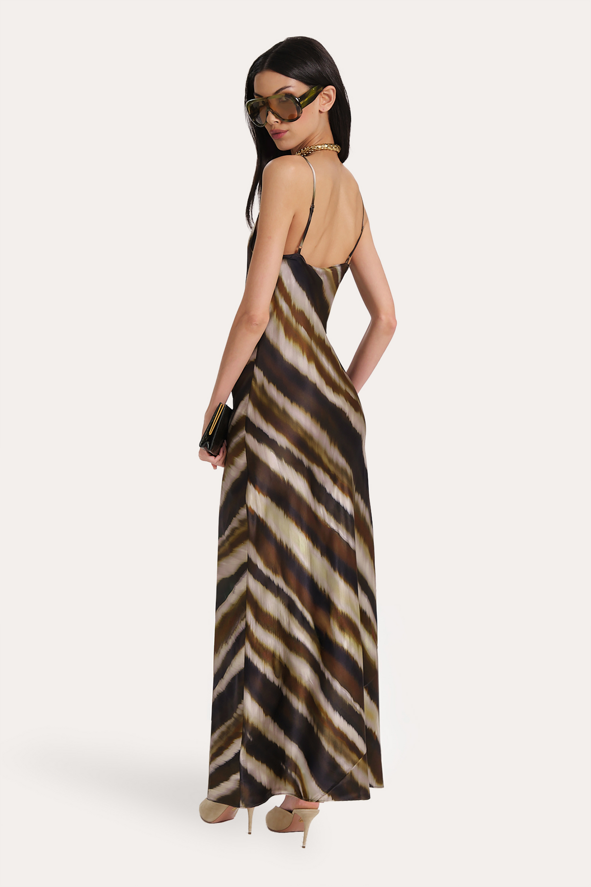 Elie Tahari Lyra Silk Charmeuse Bias Dress