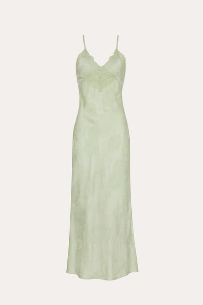 Elie Tahari Savannah Lace-Trim Satin Jacquard Dress