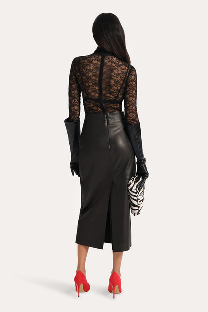 Elie Tahari Annabelle Rebrodé Lace Bodysuit