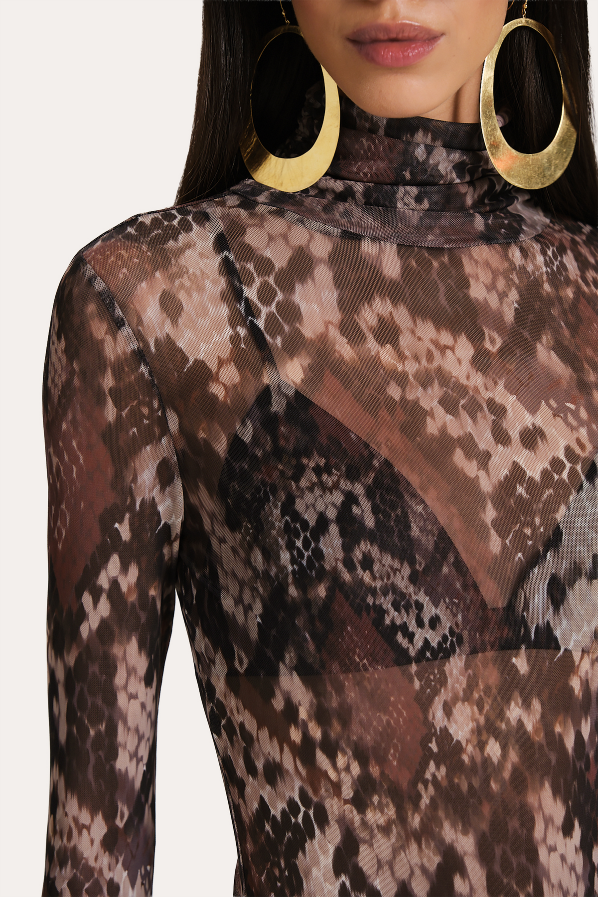 Elie Tahari Melani Micro-Mesh Bodysuit