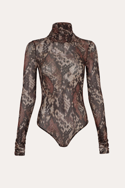 Elie Tahari Melani Micro-Mesh Bodysuit