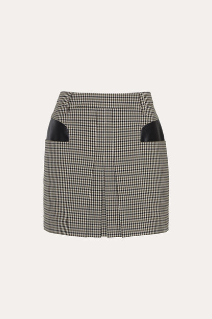 Elie Tahari Louisa Italian Plaid Mini Skirt