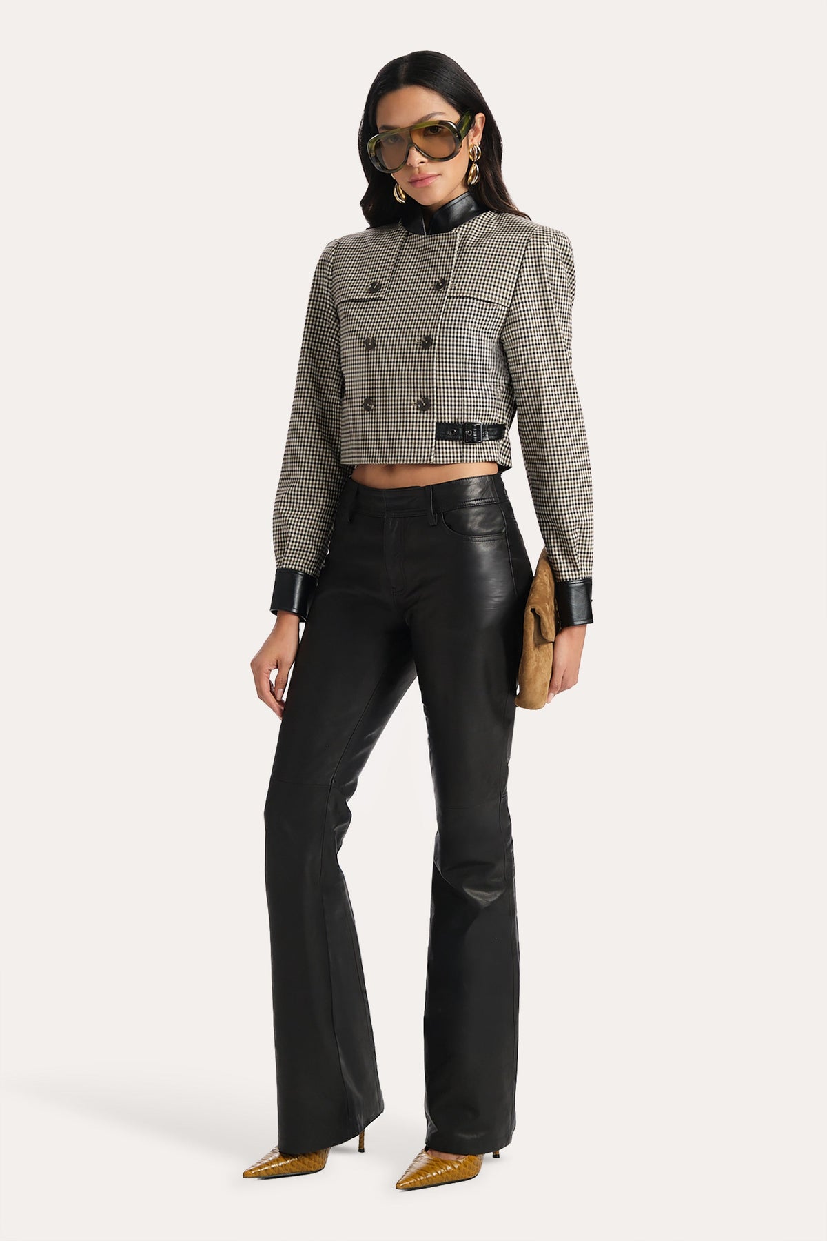 Elie Tahari Anouk Lamb Leather Pants