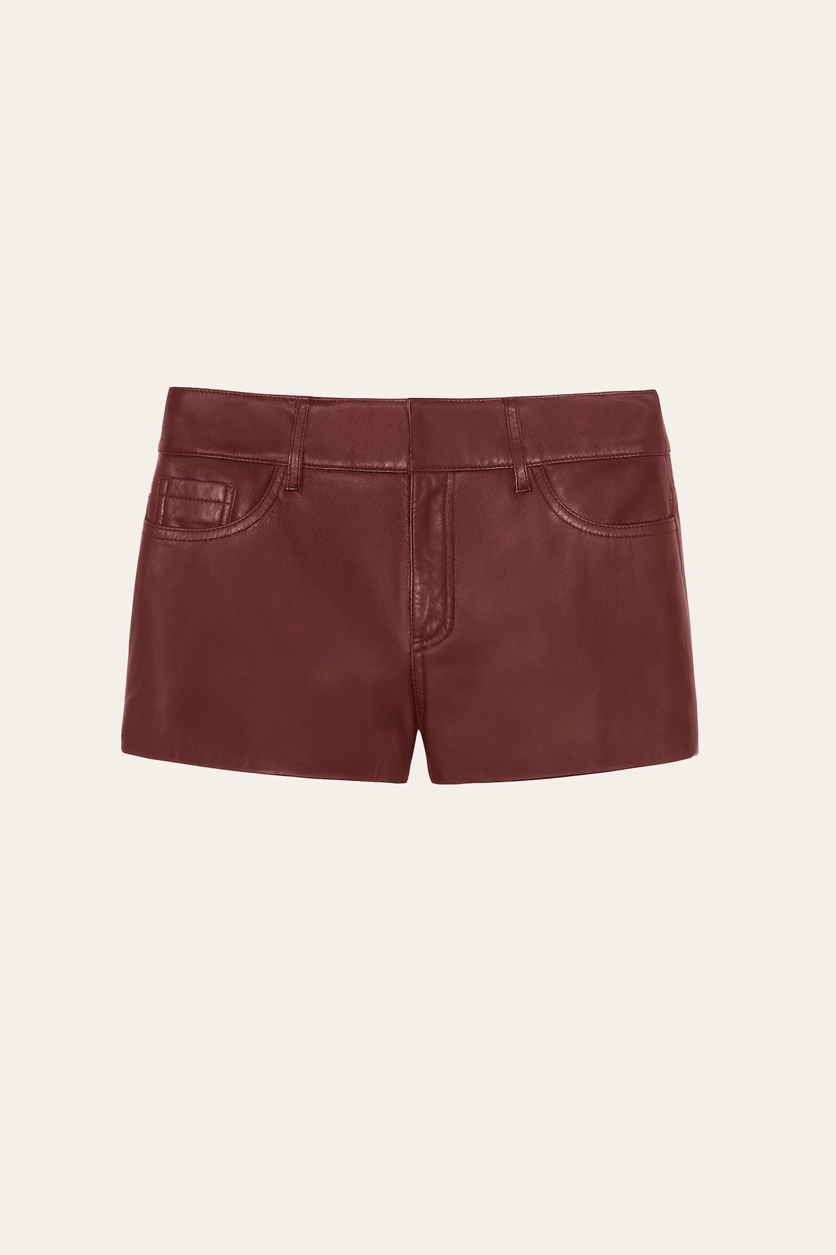 Elie Tahari Blake Lamb Leather Shorts