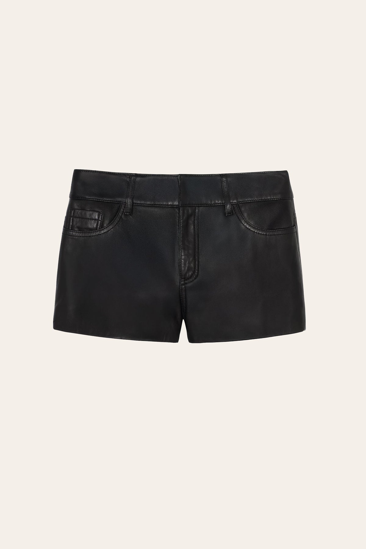 Elie Tahari Blake Lamb Leather Shorts