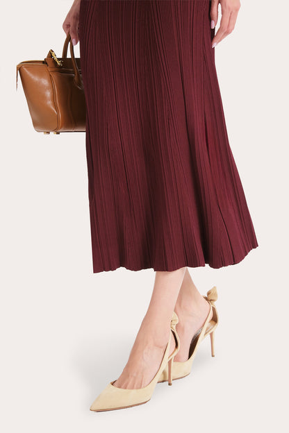 Elie Tahari Azura Ribbed Trumpet Skirt