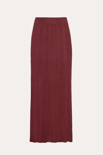 Elie Tahari Azura Ribbed Trumpet Skirt