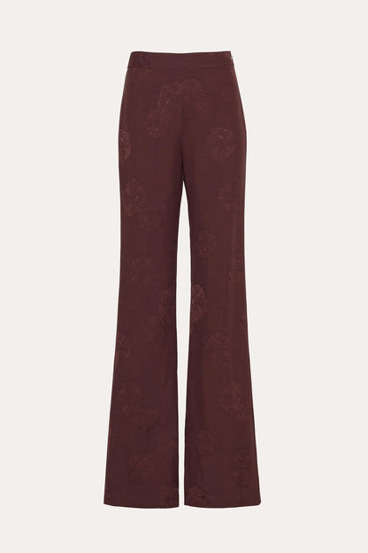 Elie Tahari Savannah Satin Jacquard Pants