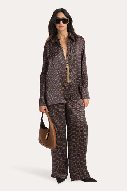 Elie Tahari Gabrielle Reversible Silk Pants