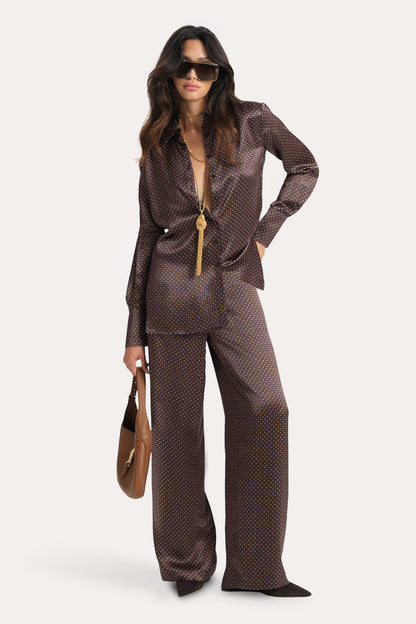 Elie Tahari Gabrielle Reversible Silk Pants