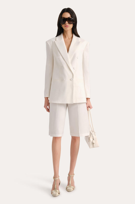 Elie Tahari Stella Oversized Linen Blazer