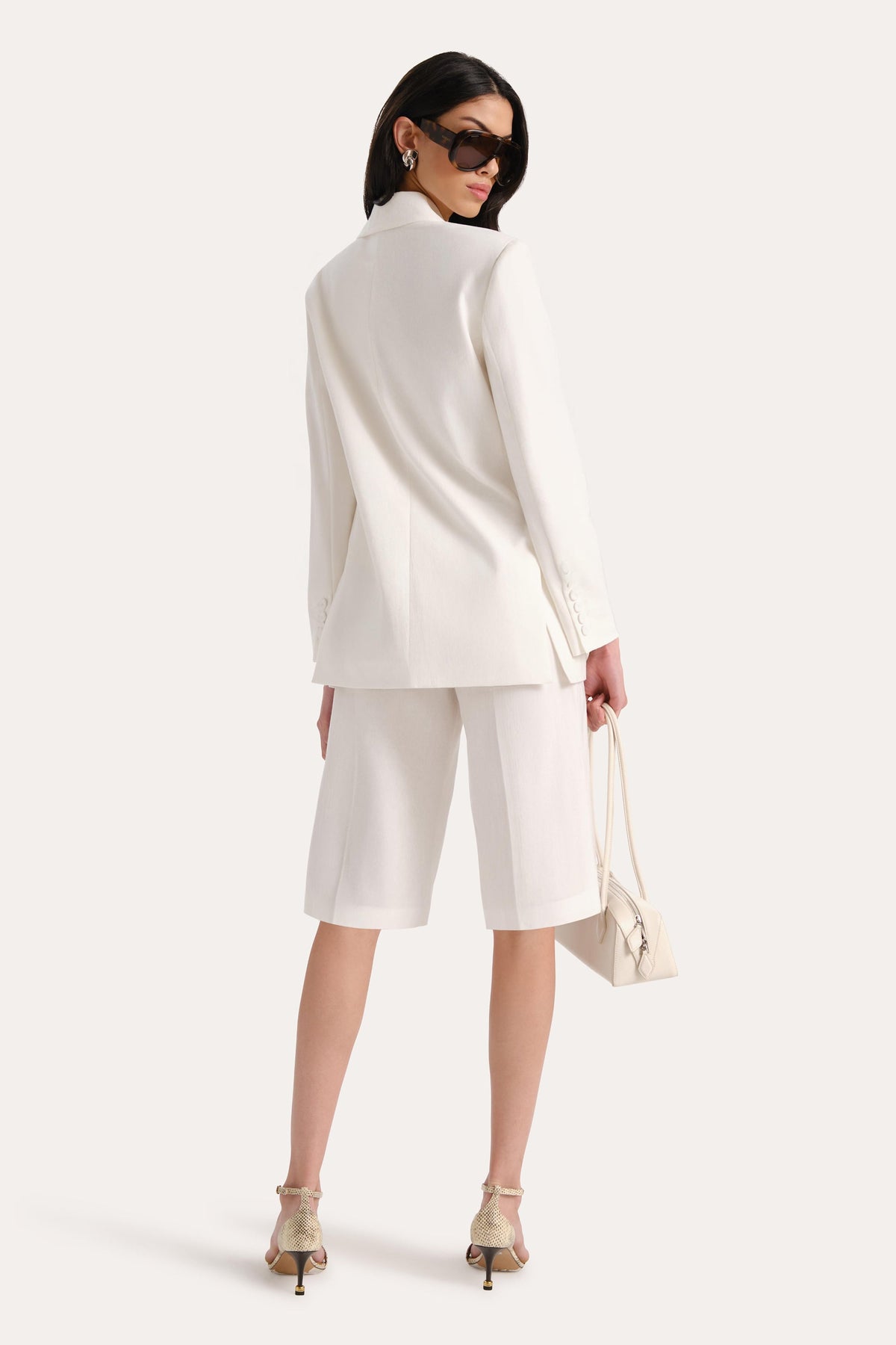 Elie Tahari Stella Oversized Linen Blazer