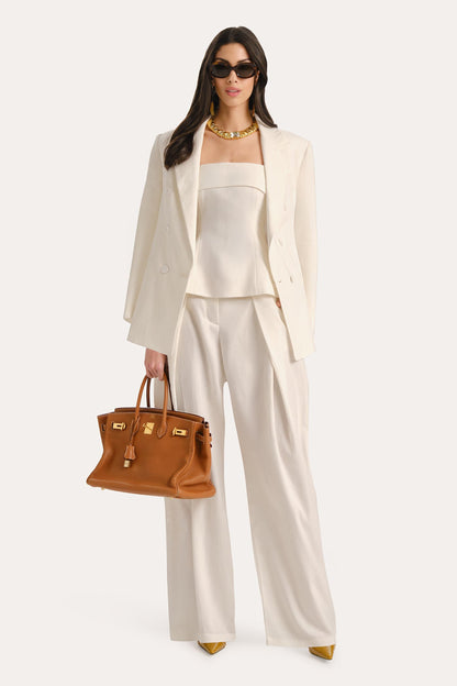 Elie Tahari Stella Oversized Linen Blazer