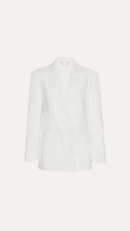 Elie Tahari Stella Oversized Linen Blazer