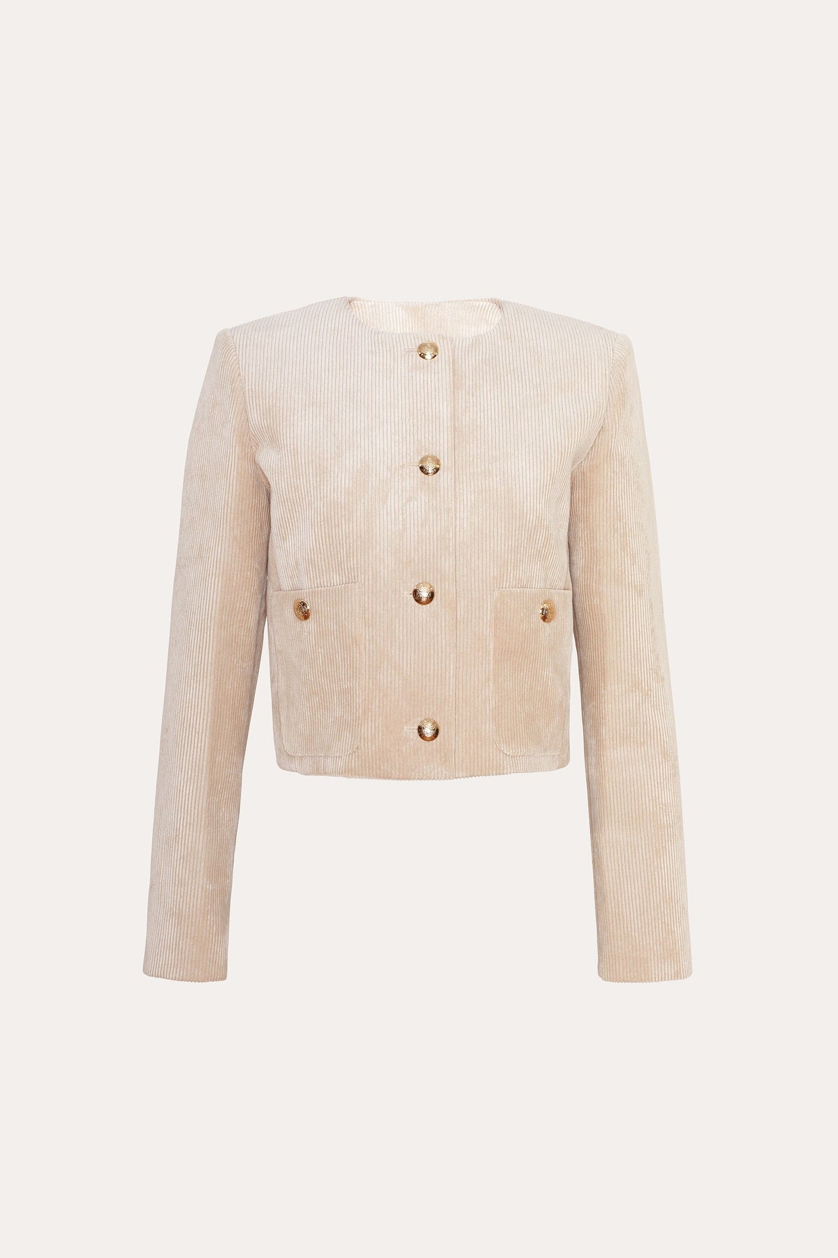 Elie Tahari Cropped Corduroy Jacket