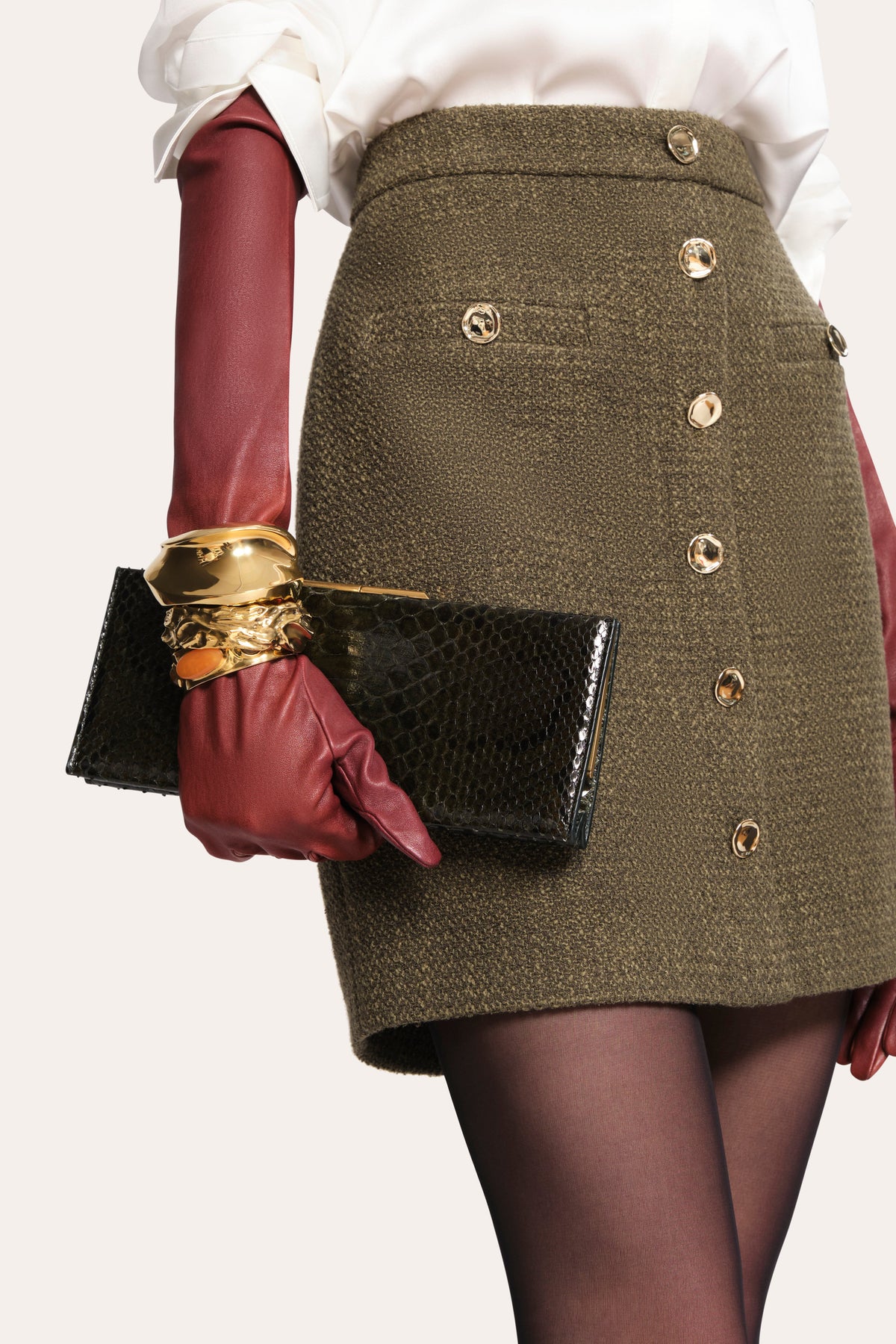 Elie Tahari Ella Tweed Skirt