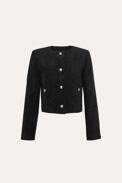 Elie Tahari Cropped Corduroy Jacket