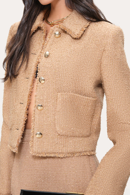 Elie Tahari Boucle Tweed Jacket