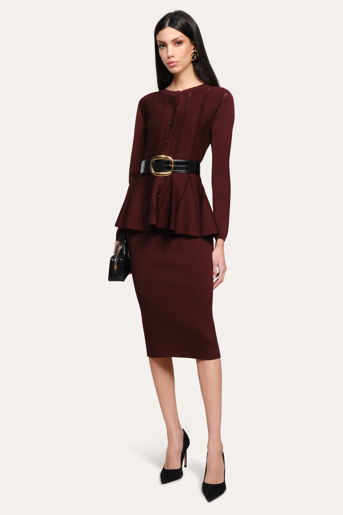Elie Tahari Valerie Milano Pointelle Jacket
