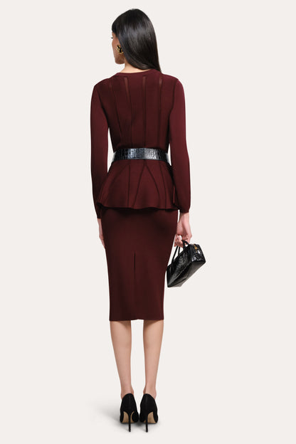 Elie Tahari Valerie Milano Pointelle Jacket