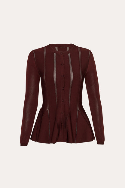 Elie Tahari Valerie Milano Pointelle Jacket
