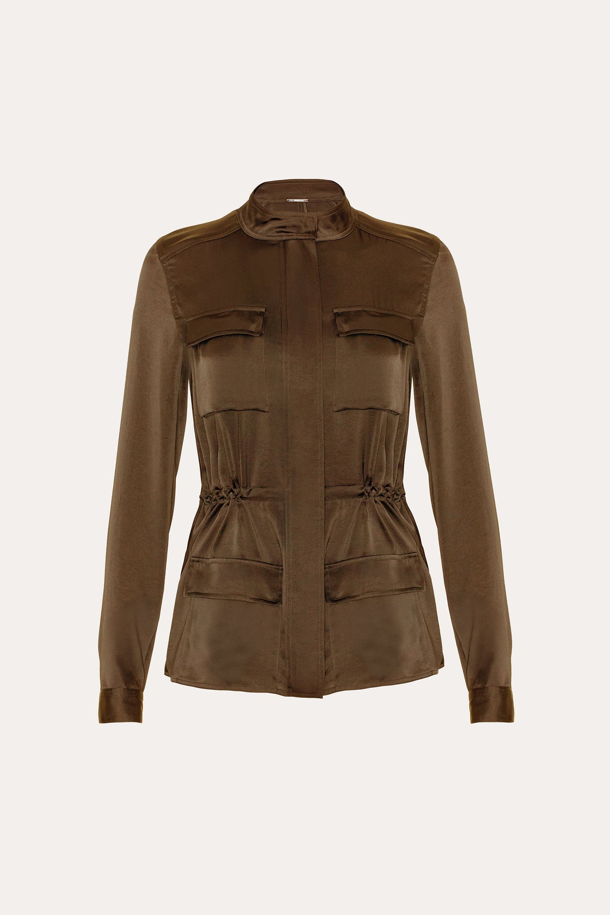 Elie Tahari Olivia Utility Satin Jacket