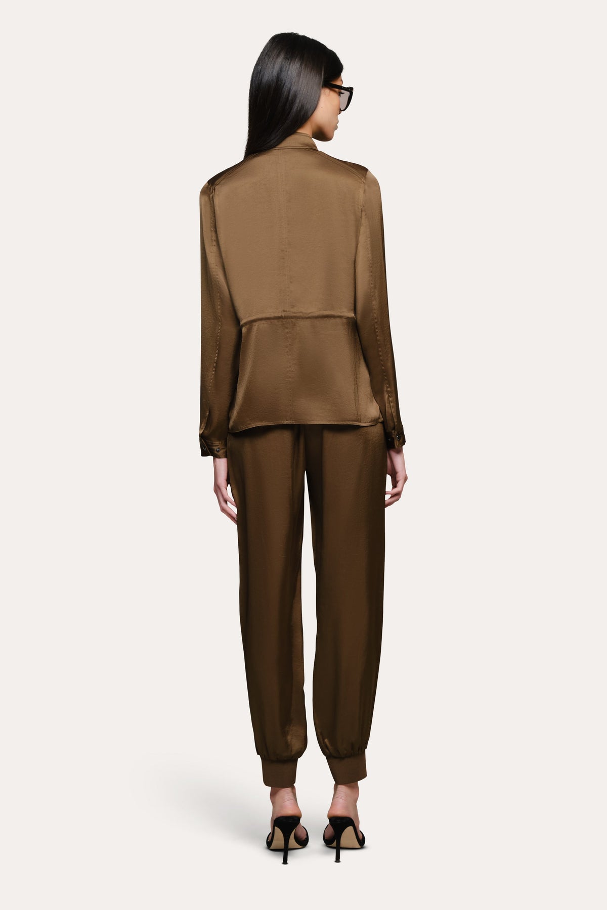 Elie Tahari Olivia Utility Satin Jacket