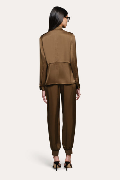Elie Tahari Olivia Utility Satin Jacket