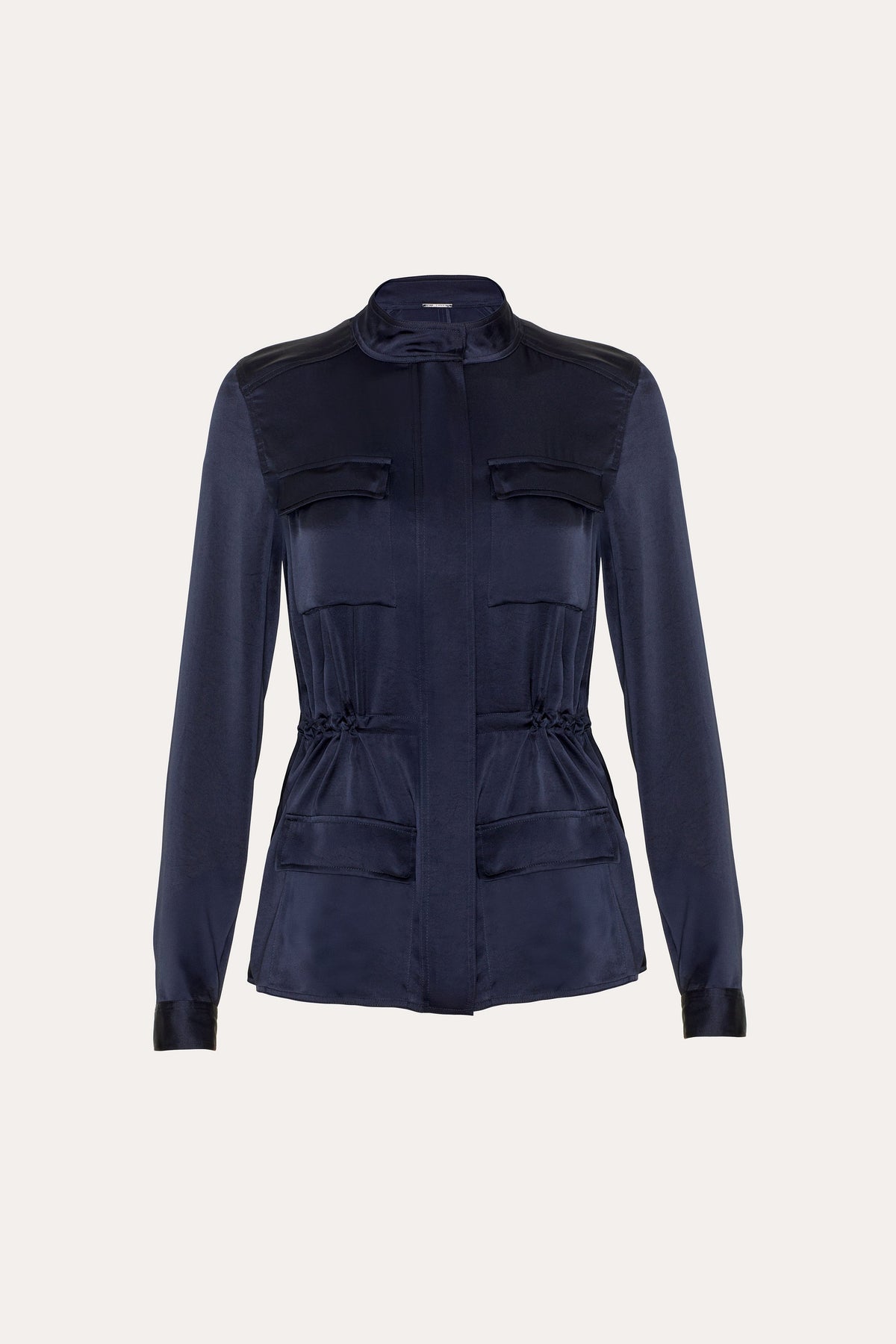 Elie Tahari Olivia Utility Satin Jacket