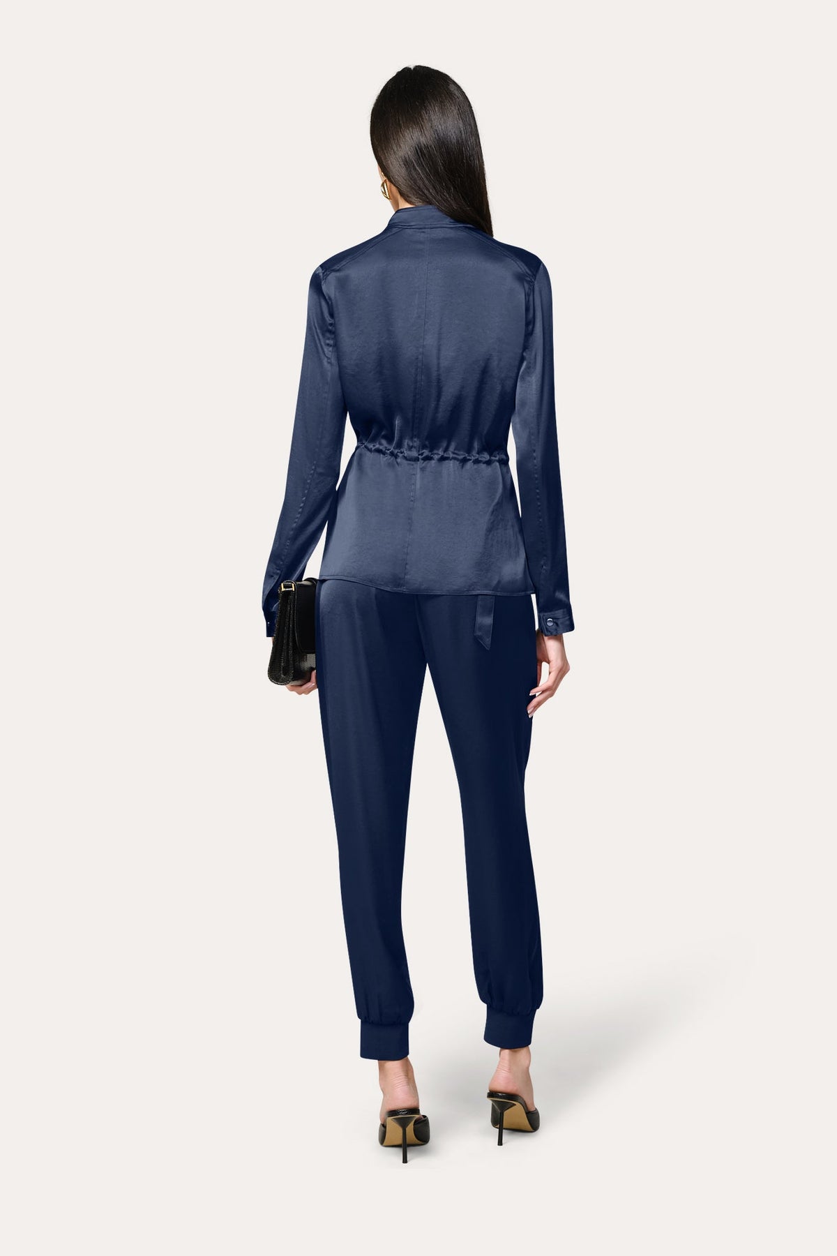Elie Tahari Olivia Utility Satin Jacket