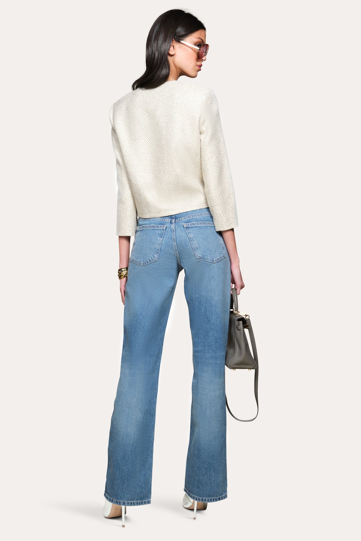 Elie Tahari Tweed Lurex Jacket