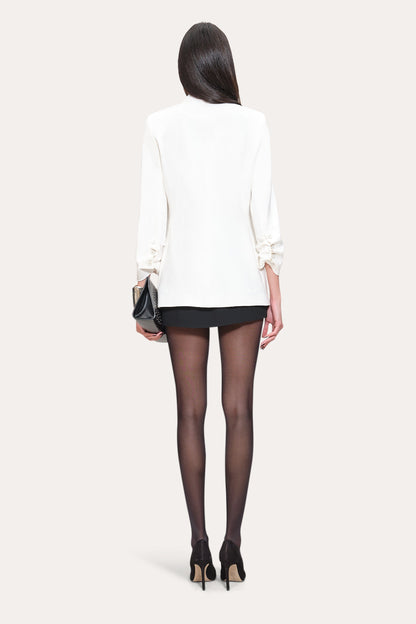 Elie Tahari Ruched Sleeve Blazer