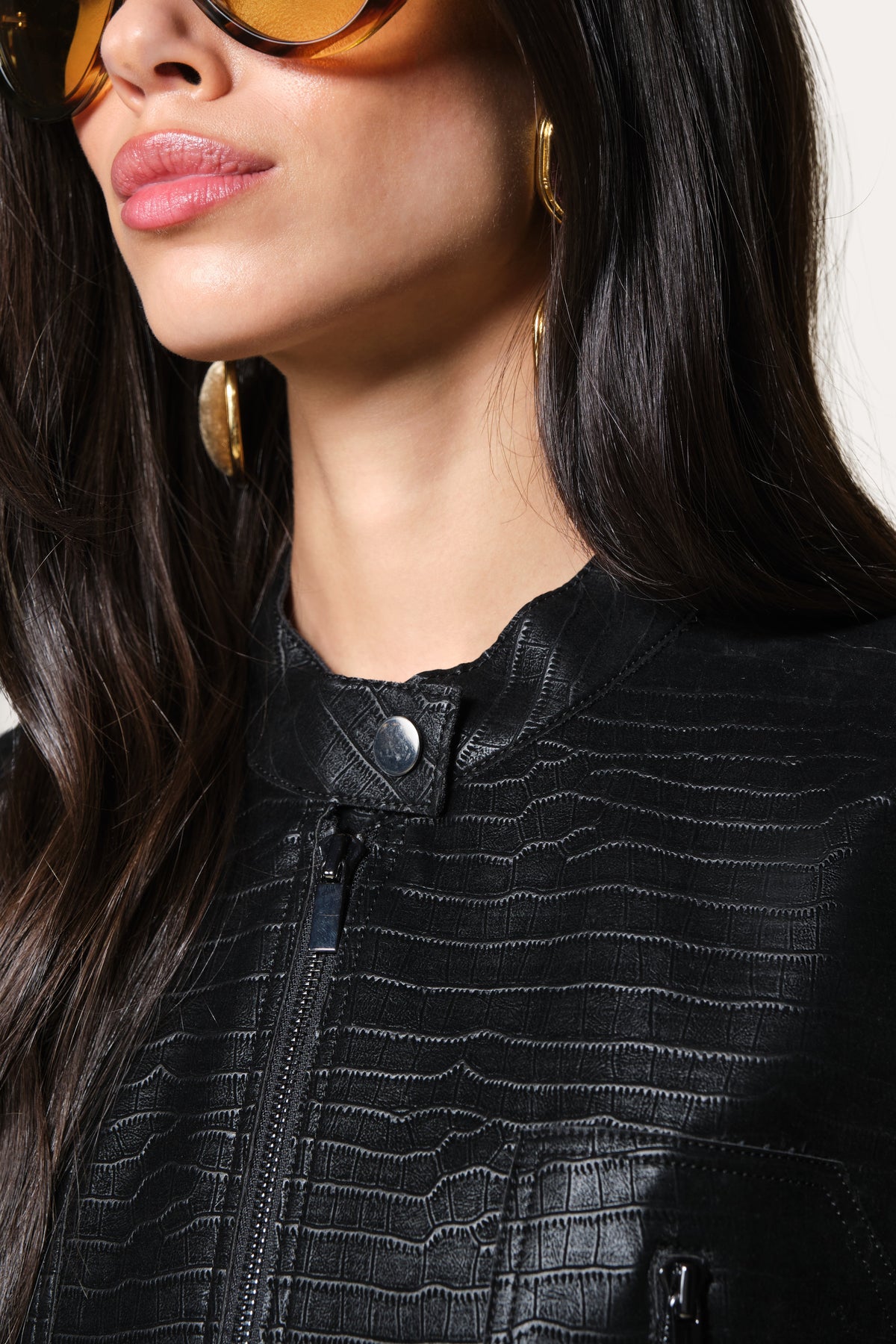 Elie Tahari Crocodile Jacket
