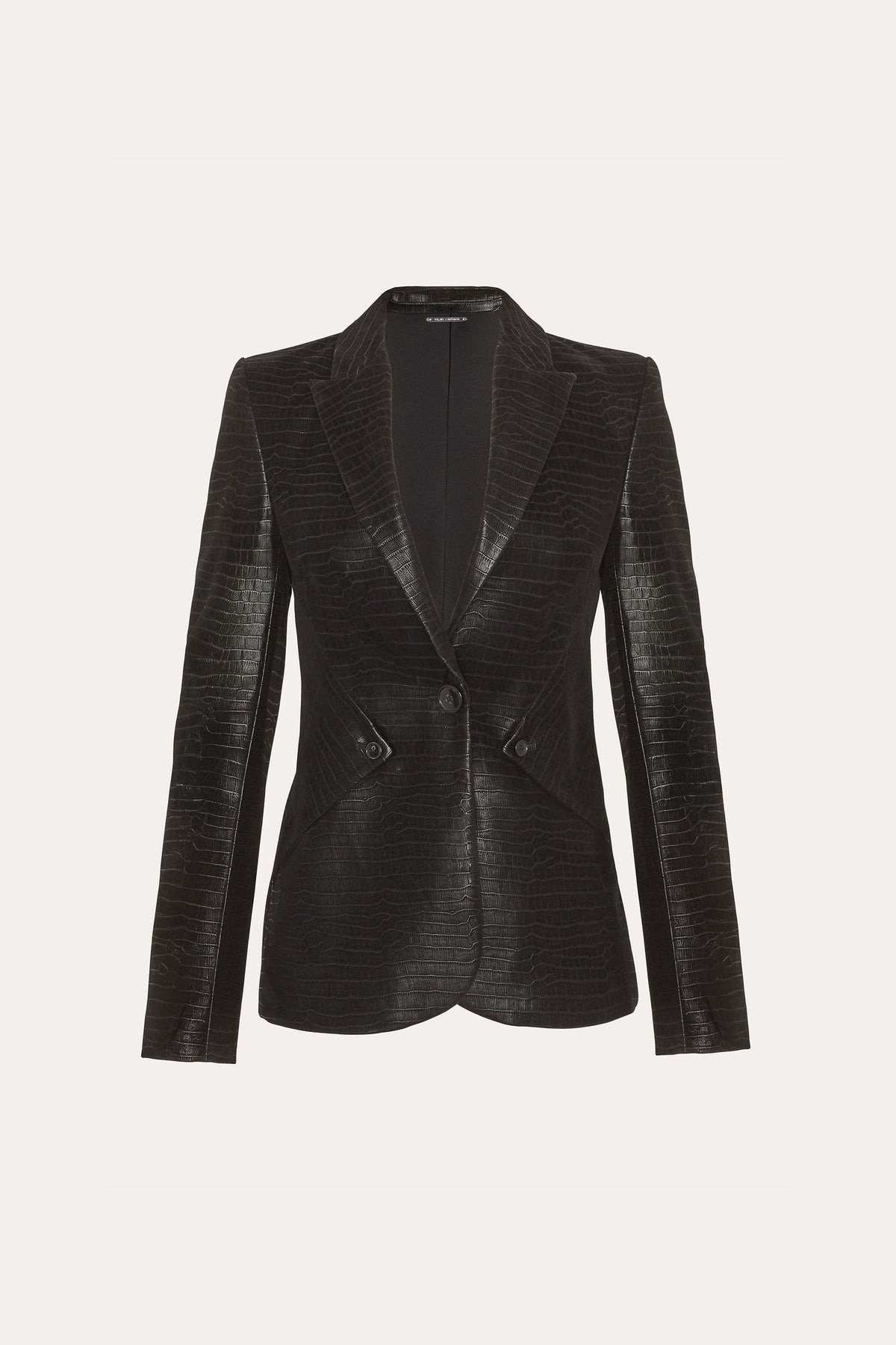 Elie Tahari Crocodile Panel Blazer