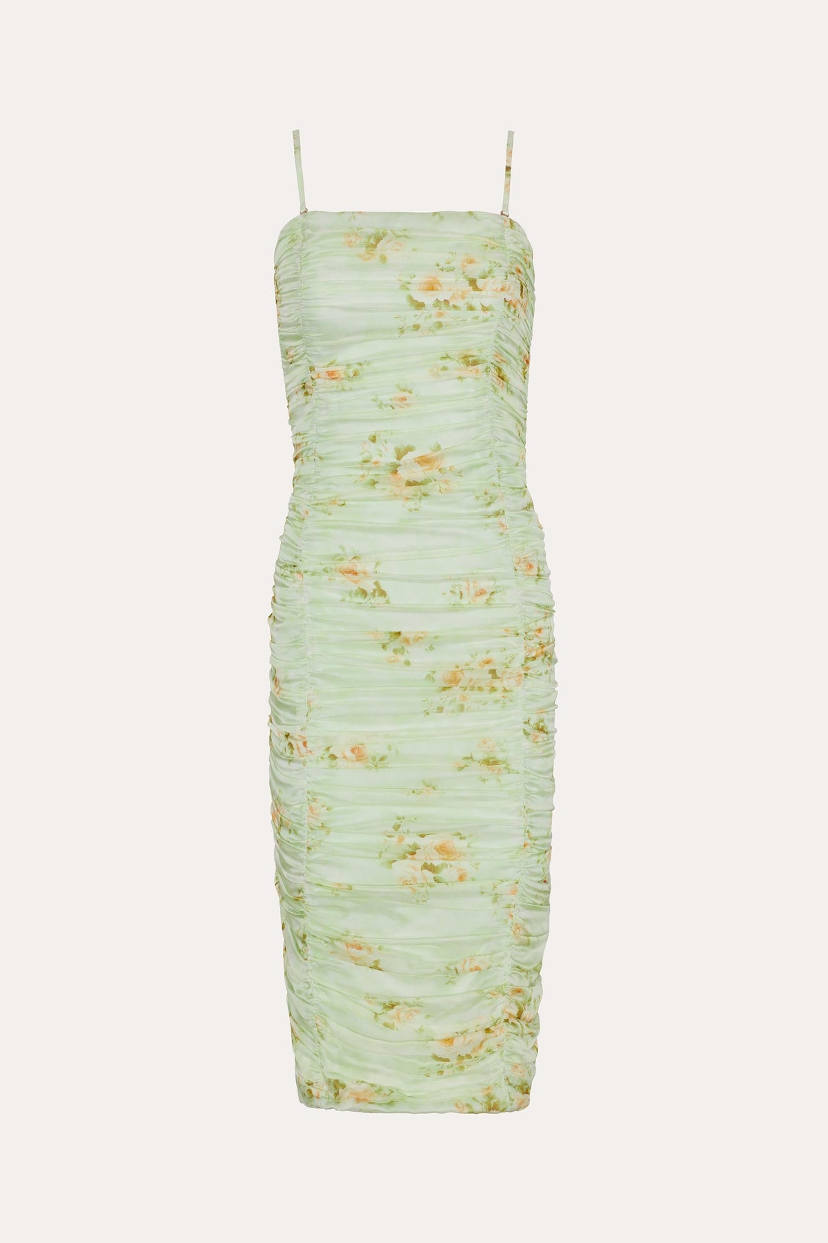 Elie Tahari Sierra Ruched Silk Chiffon Dress