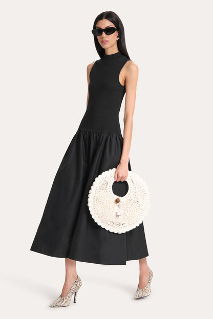 Elie Tahari Esme Cotton Poplin Ribbed Dress