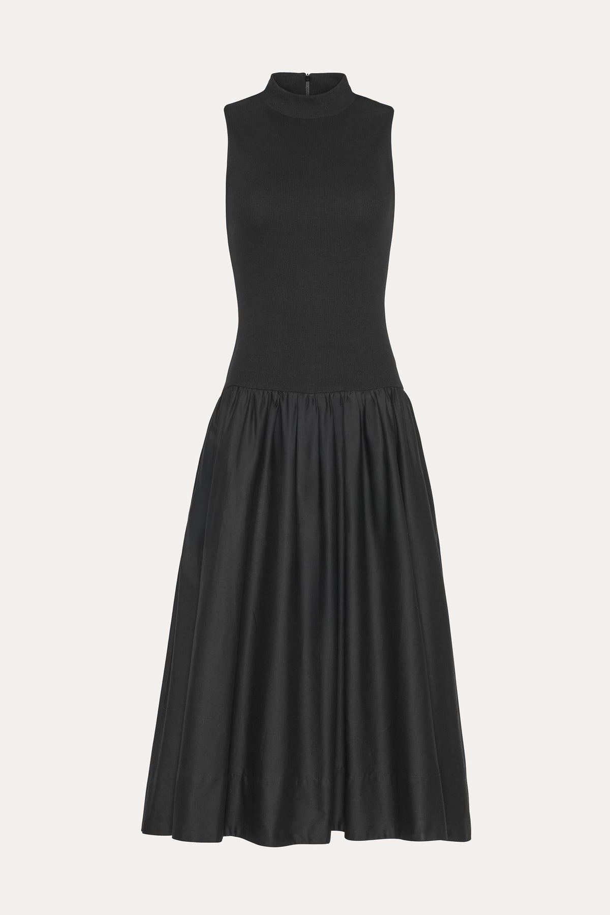 Elie Tahari Esme Cotton Poplin Ribbed Dress