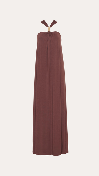 Elie Tahari Aurora Halterneck Maxi Dress