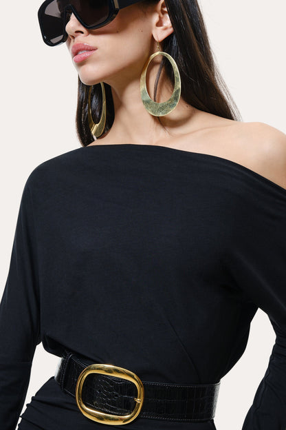 Elie Tahari Maia Off-Shoulder Maxi Dress