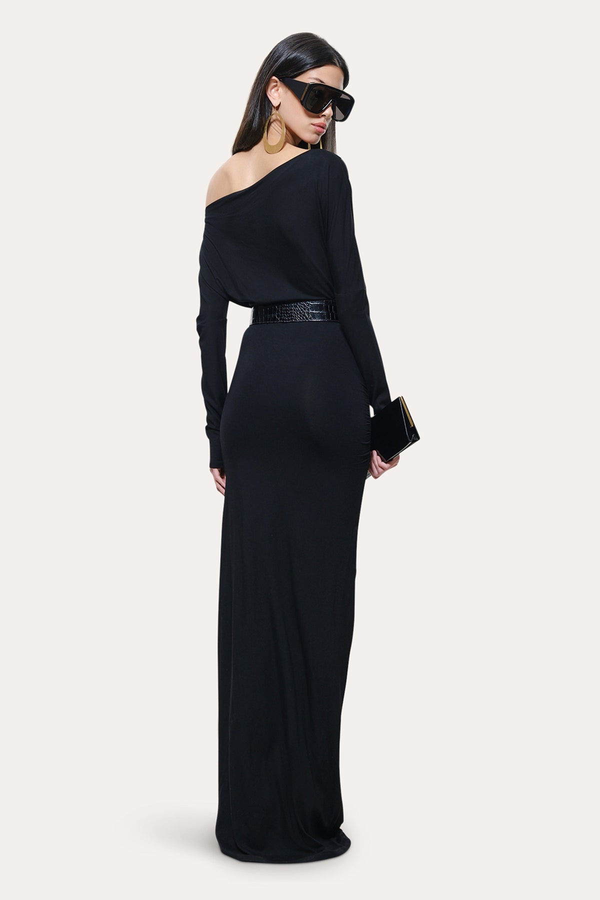 Elie Tahari Maia Off-Shoulder Maxi Dress
