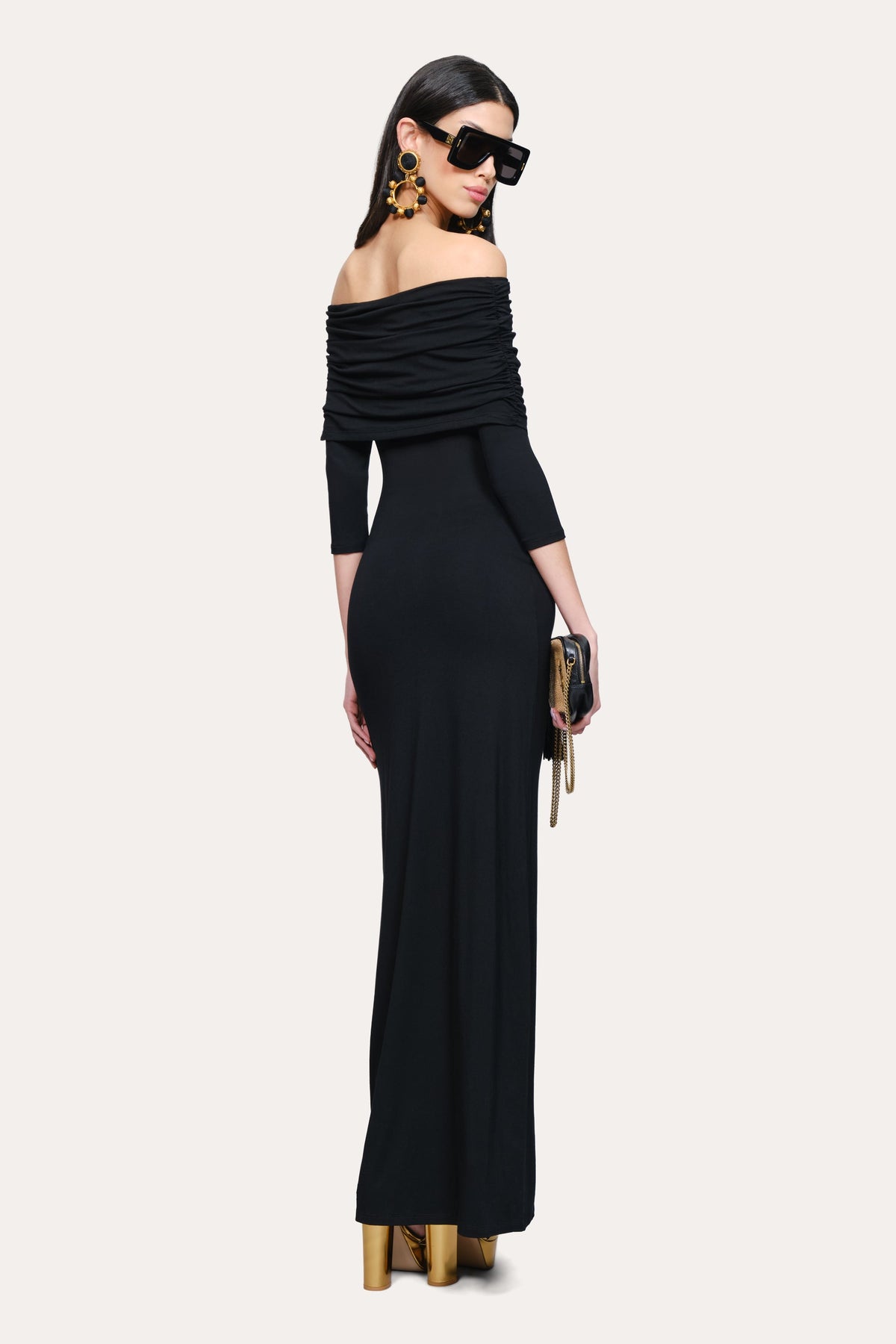 Elie Tahari Serena Off-Shoulder Dress