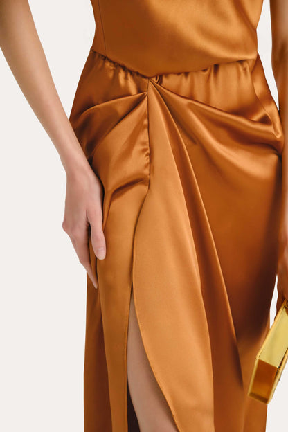 Elie Tahari Josephine Draped Halter Dress