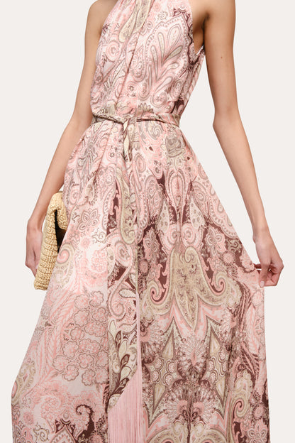 Elie Tahari Annie Silk Halter Dress