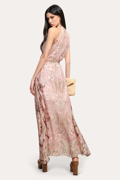 Elie Tahari Annie Silk Halter Dress
