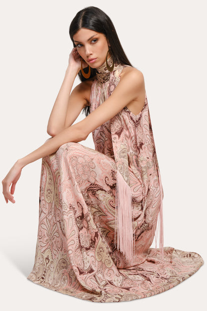 Elie Tahari Annie Silk Halter Dress