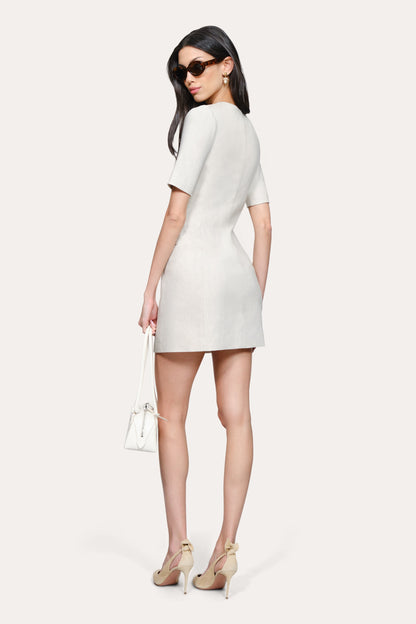 Elie Tahari Kaia Linen Mini Dress