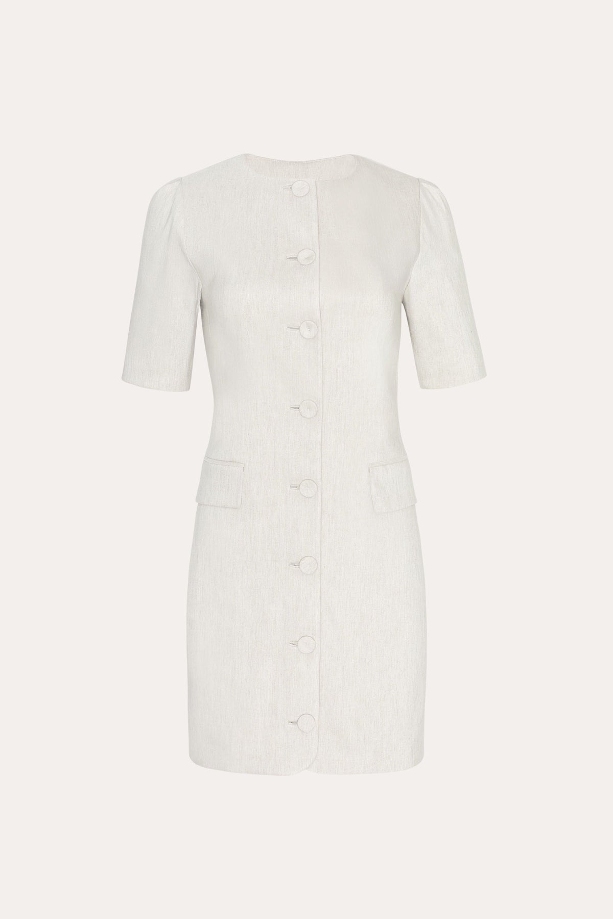 Elie Tahari Kaia Linen Mini Dress