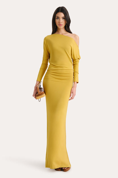 Elie Tahari Maia Off-Shoulder Maxi Dress